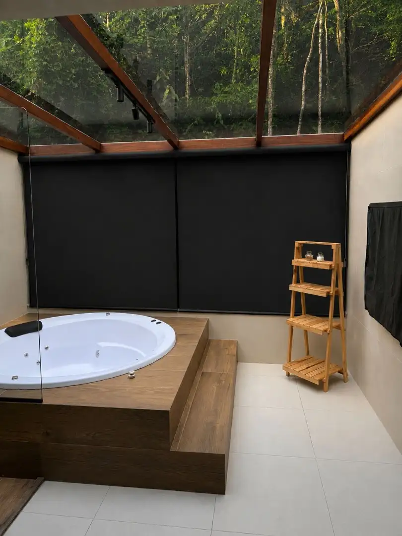 Persiana Rolo Tela Solar Screen 1% Preta