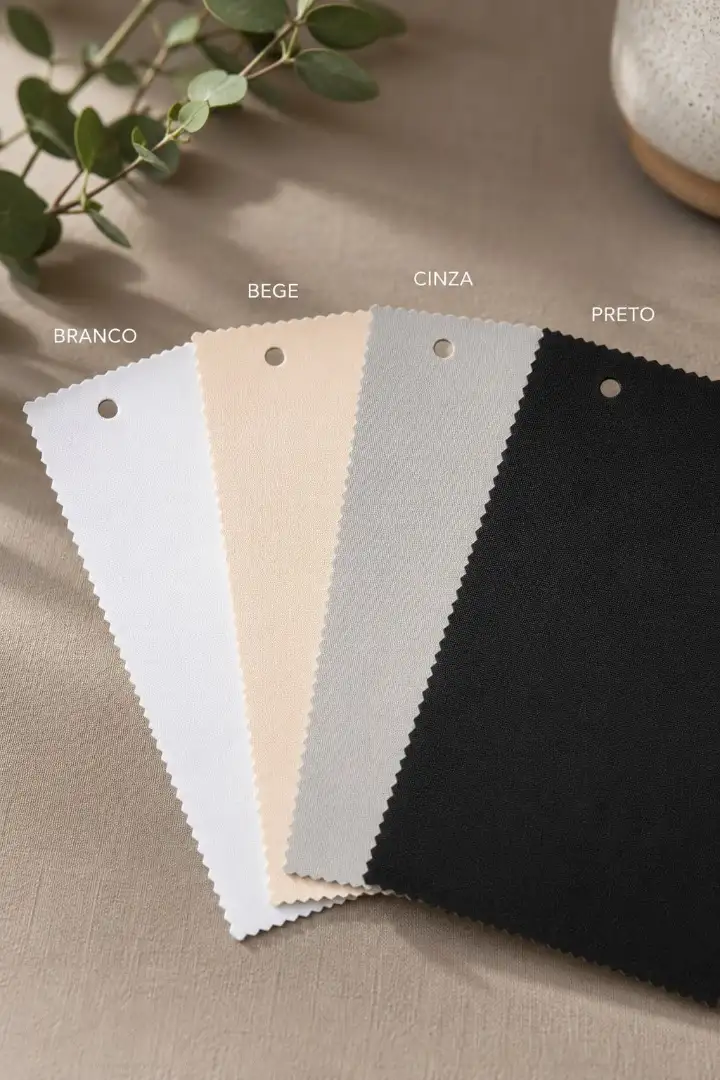Persiana Romana Blackout lisa Cinza