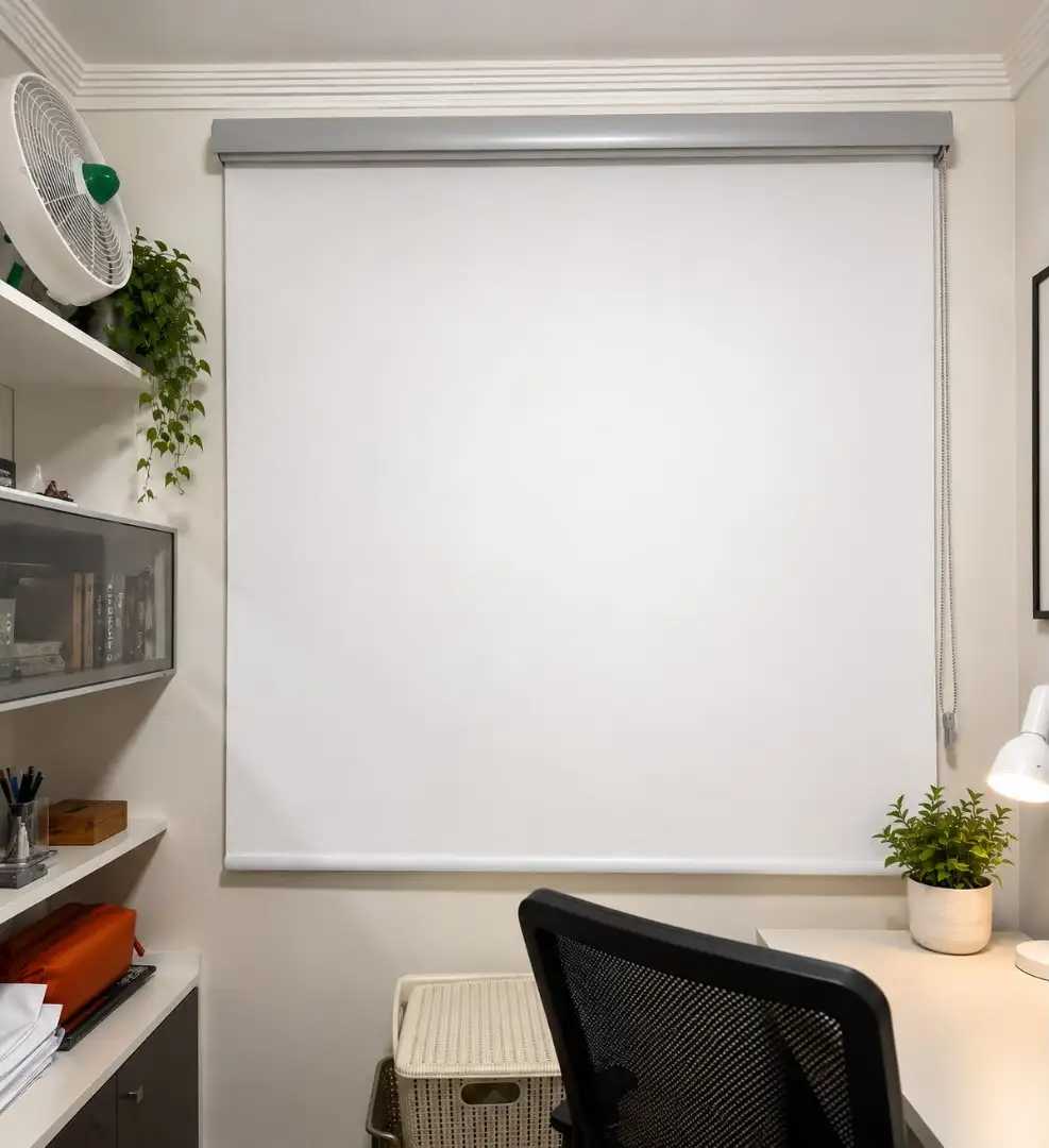 Persiana Rolo Blackout decorado bege